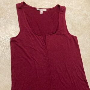 Express One Eleven burgundy sleeveless tunic